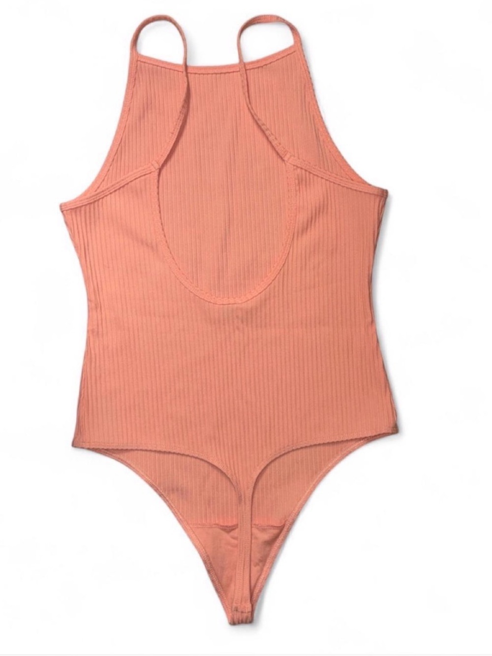 Wildred Aritzia Peach Ribbed Bodysuits